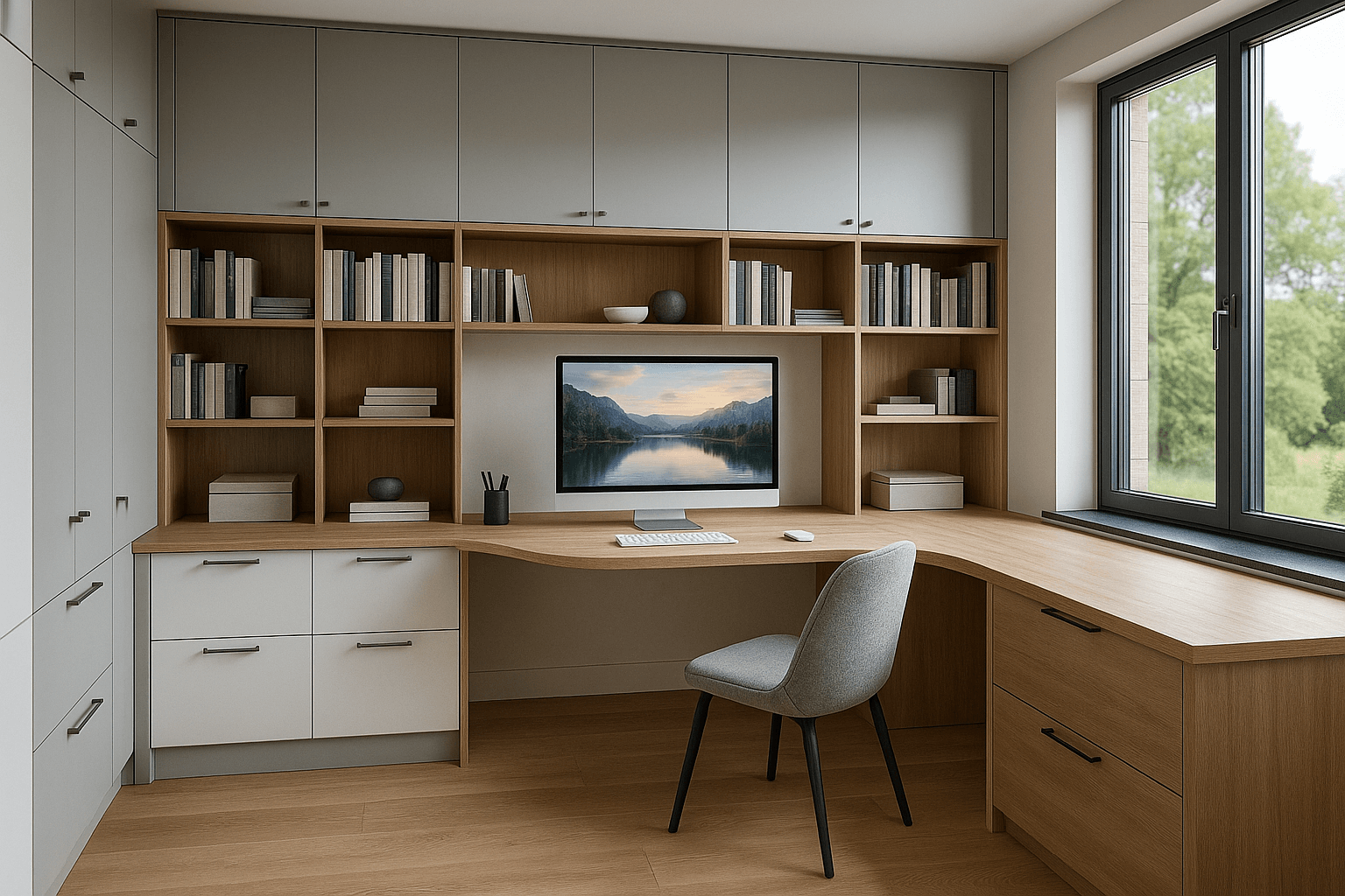Arbeitszimmer nach Maß von Schreinerei Reinhardt